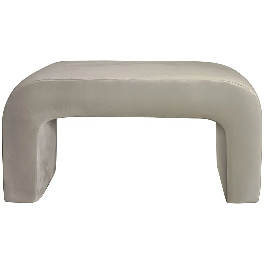 Пуфик "Боу" макс кокосовый раф бархат - Фото миниатюра 1