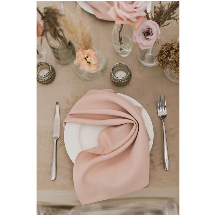 Скатерть бархатная "Бета" капучино круглая - Фото миниатюра 3