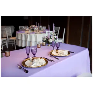 Скатерть "Альфа" лавандовая прямоугольная - Фото 3