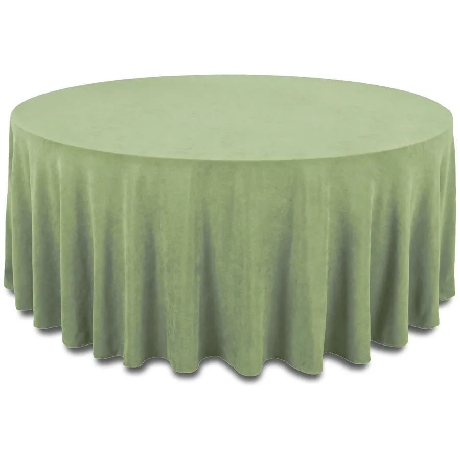 Скатерть канвас "Гамма" фисташковая круглая - Фото миниатюра 1