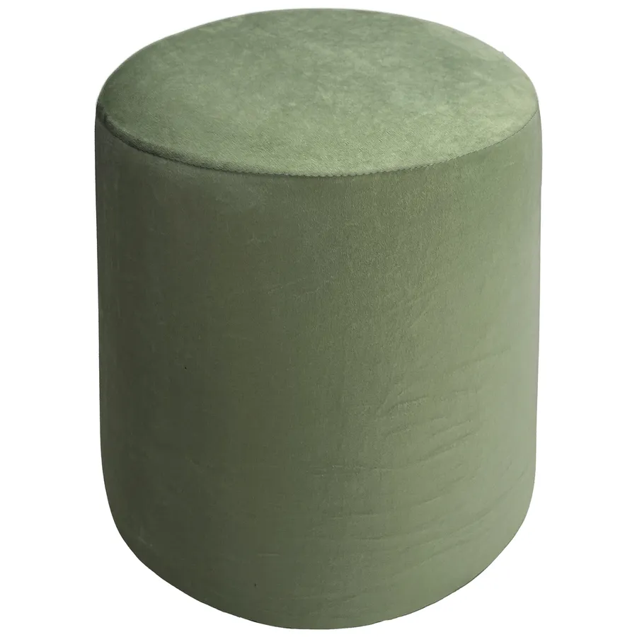 Пуфик "Фуфик" мини светло-зеленый бархат - Фото миниатюра 1