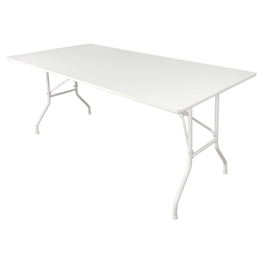 Банкетный стол "Вольф" прямоугольный белый 240 - Фото основное 1