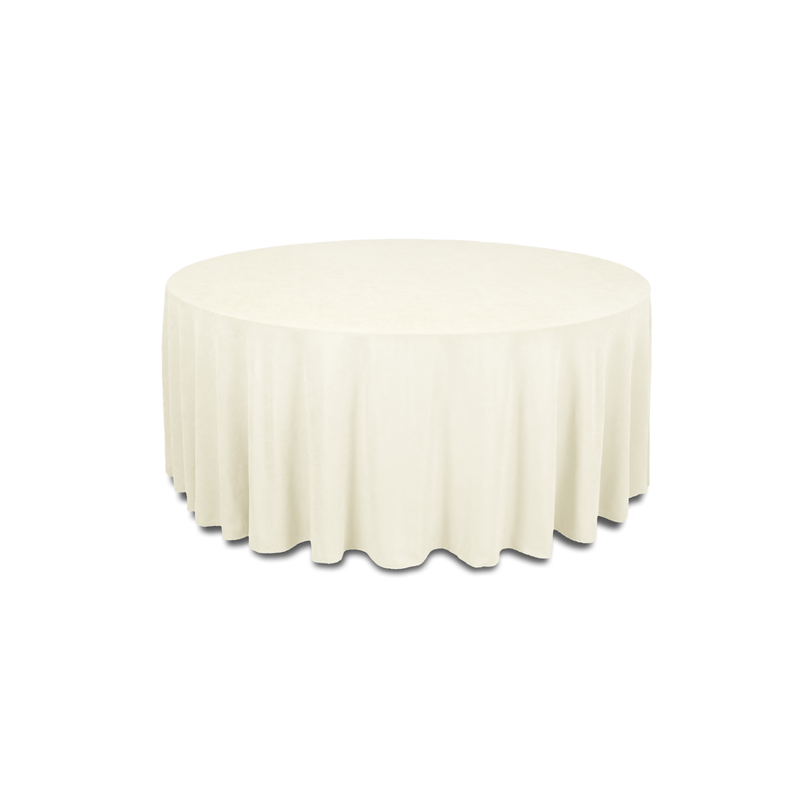 Скатерть канвас "Гамма" сливочная круглая  - Фото миниатюра 1