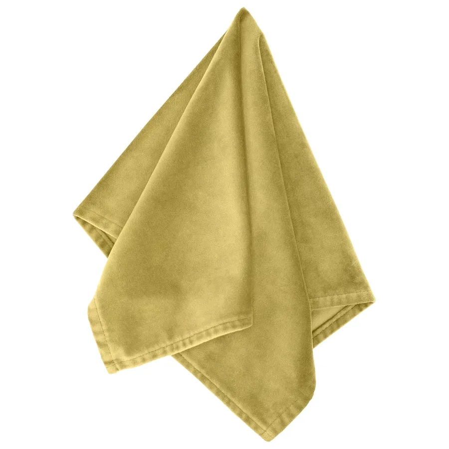 Салфетка бархатная "Бета" золотая горчица - Фото миниатюра 2