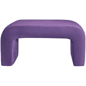 Пуфик "Боу" макс | фиолетовый люпин бархат