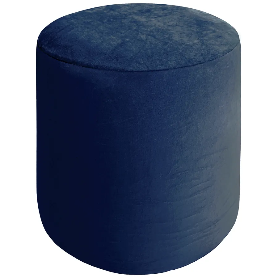 Пуфик "Фуфик" мини темная ночь бархат - Фото миниатюра 1