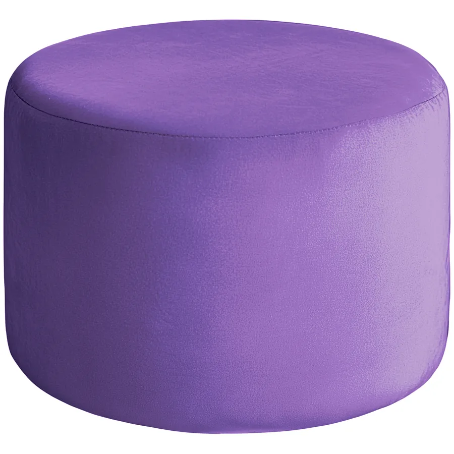 Чехол пуфик "Фуфик" миди фиолетовый люпин бархат - Фото миниатюра 1