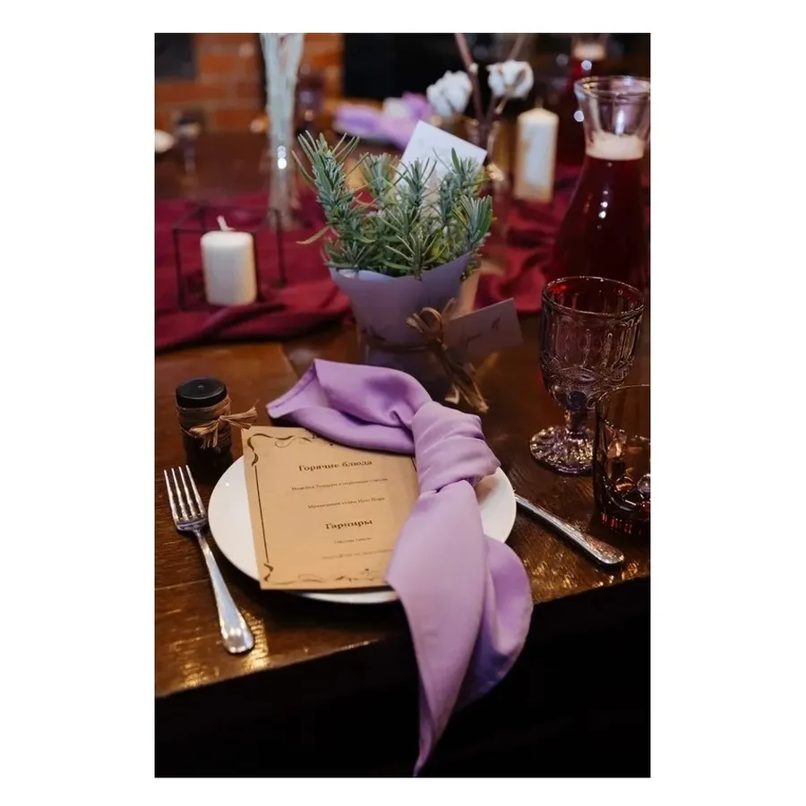 Салфетка "Альфа" лавандовая - Фото миниатюра 4