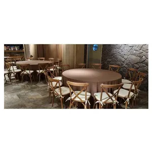 Скатерть "Альфа" кофейная круглая - Фото 2