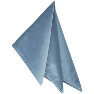 Салфетка бархатная "Бета" голубой сапфир