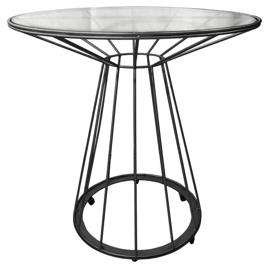 Стол "Минерва" на колесиках черный - Фото миниатюра 1