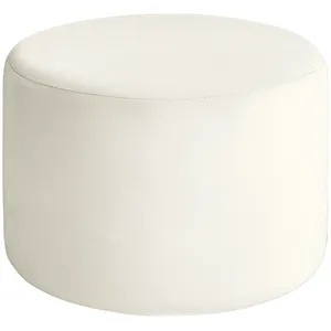 Пуфик "Фуфик" миди жемчужный бархат