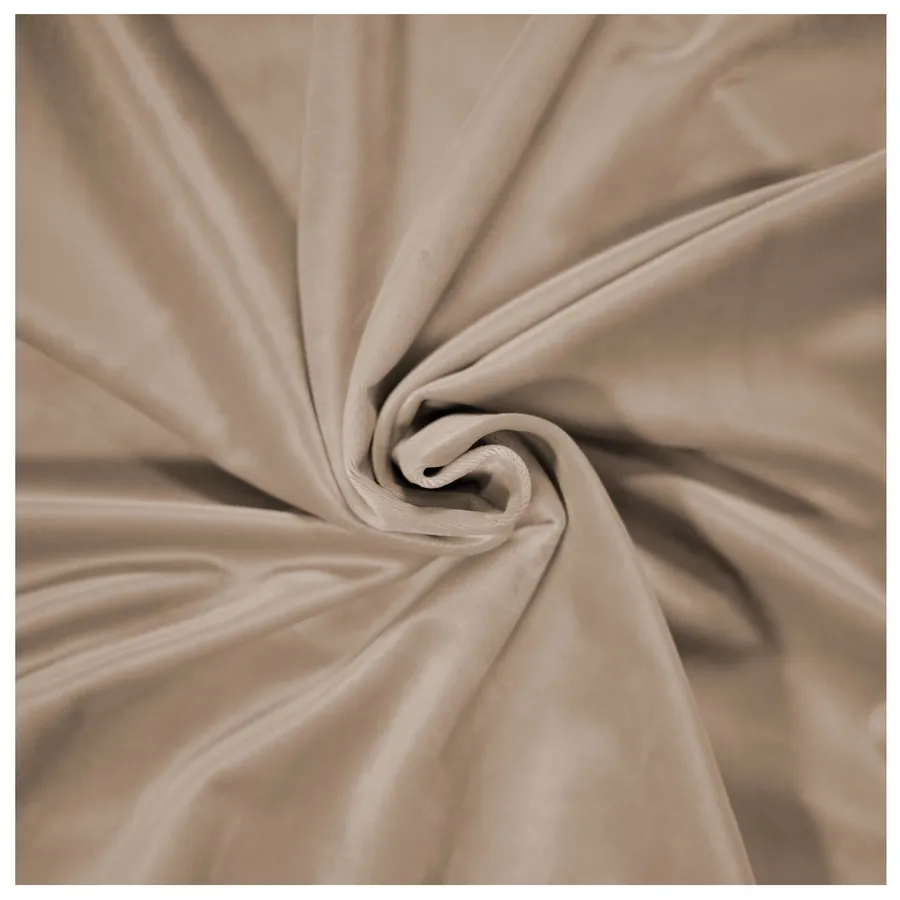 Скатерть бархатная "Бета" латте круглая - Фото миниатюра 2