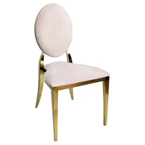 Стул "Вашингтон" золотой, бледно-розовый бархат