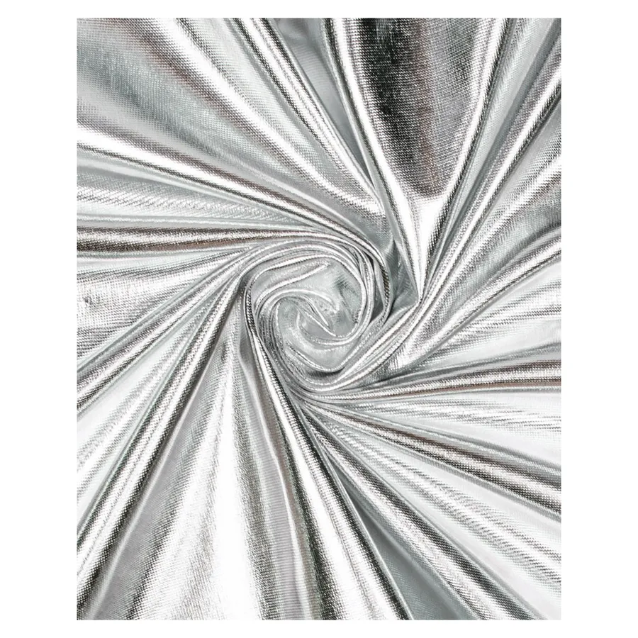 Скатерть "Юми" серебряная металлик прямоугольная - Фото миниатюра 2