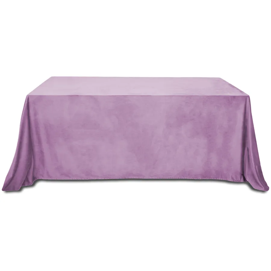 Скатерть бархатная "Бета" фиалковая прямоугольная - Фото основное 1