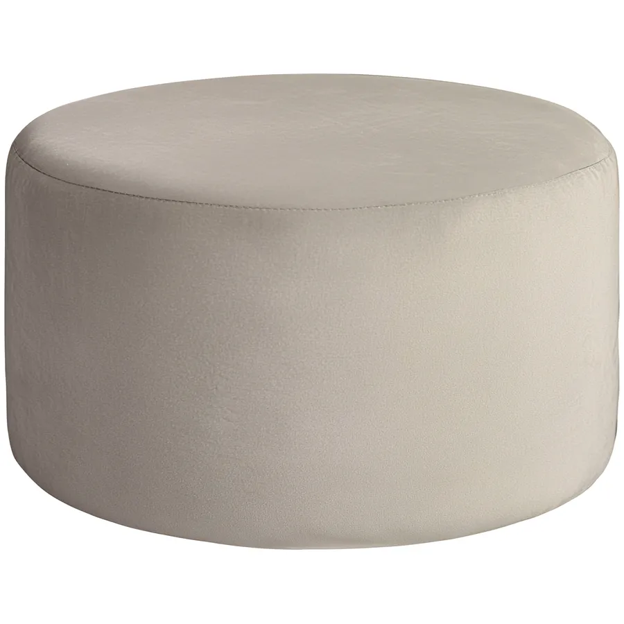 Чехол пуфик "Фуфик" макс кокосовый раф бархат - Фото миниатюра 1