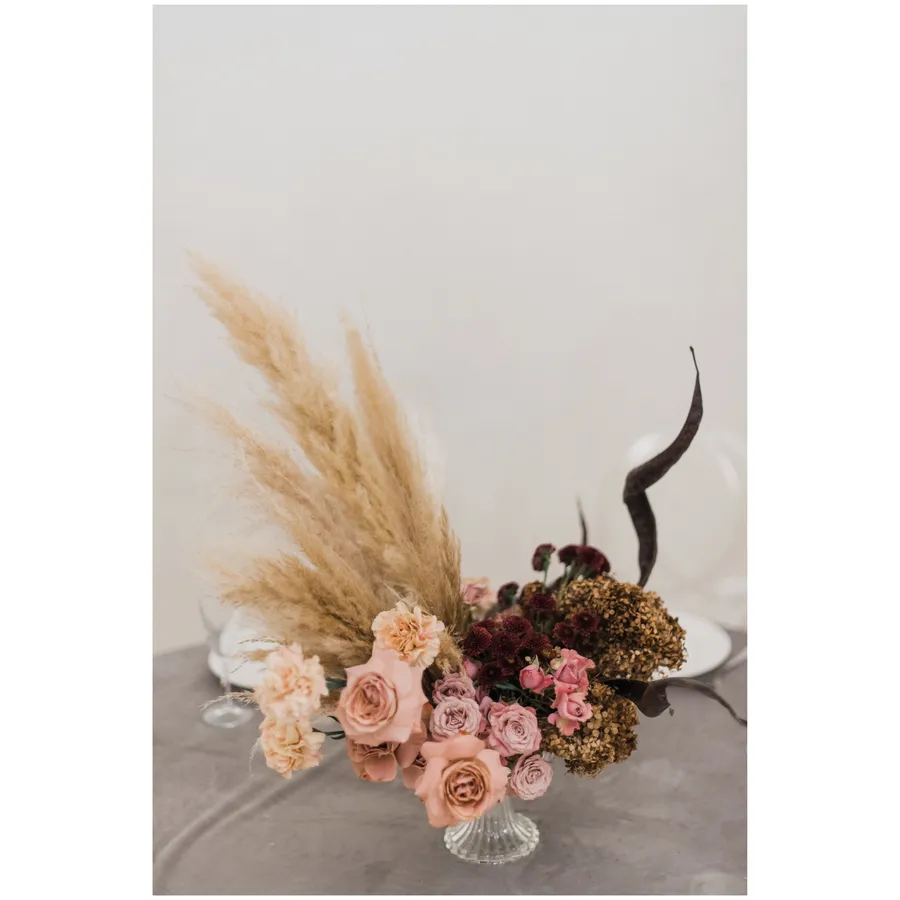 Скатерть бархатная "Бета" серая круглая - Фото миниатюра 3