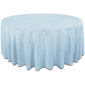 Скатерть "Альфа" небесно-голубая круглая