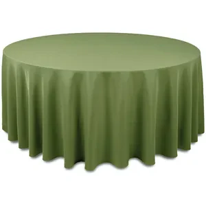 Скатерть "Альфа" оливковая круглая