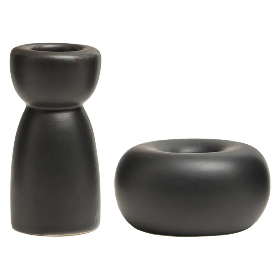 Набор подсвечников "Квирелл" черные - Фото миниатюра 1