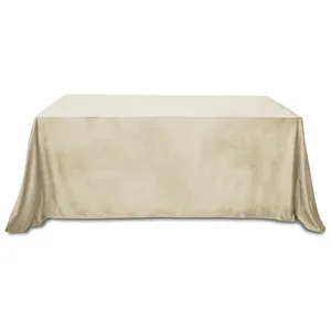 Скатерть бархатная "Бета" миндальный латте прямоугольная