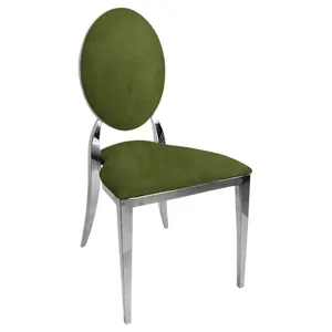 Стул "Вашингтон" серебряный, зеленый чай бархат