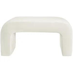 Пуфик "Боу" макс | жемчужный бархат