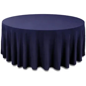 Скатерть канвас "Гамма" темно-синяя круглая