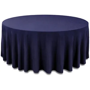 Скатерть канвас "Гамма" темно-синяя круглая