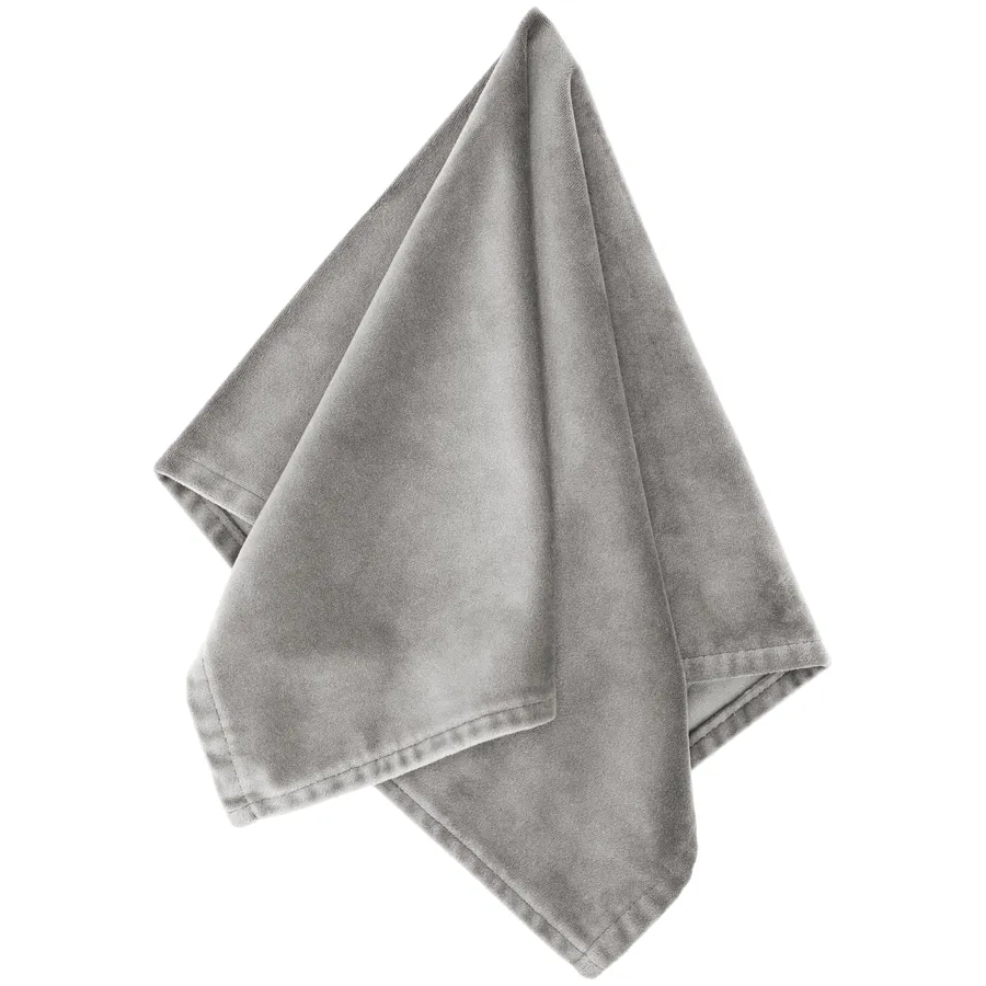 Салфетка бархатная "Бета" серая - Фото миниатюра 2