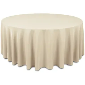 Скатерть "Альфа" песочно-ванильная круглая - Фото 1