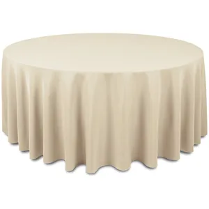 Скатерть "Альфа" песочно-ванильная круглая