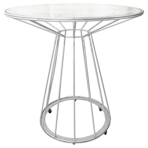 Стол "Минерва" на колесиках белый