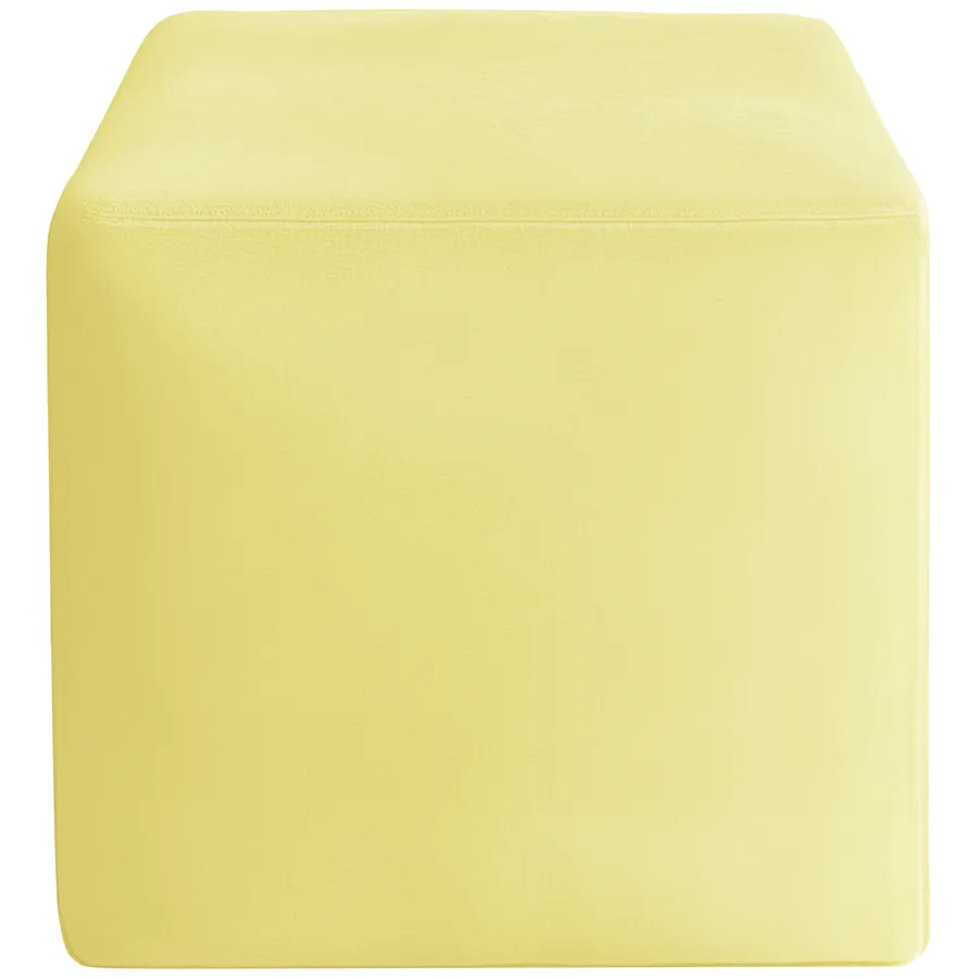 Пуфик "Квадро" спелая дыня бархат - Фото миниатюра 1