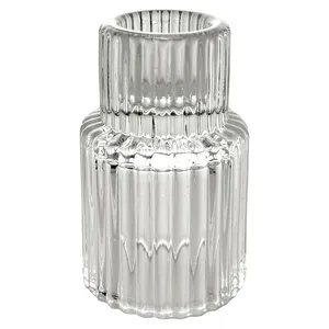 Подсвечник "Гарри" стеклянный прозрачный