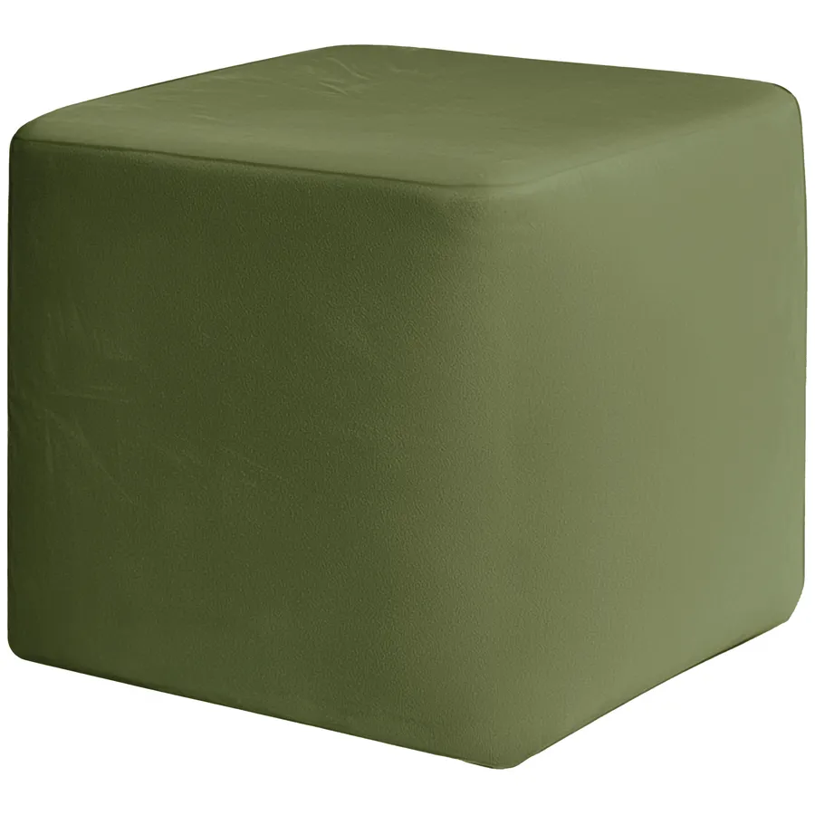 Пуфик "Квадро" зеленый чай бархат - Фото миниатюра 2