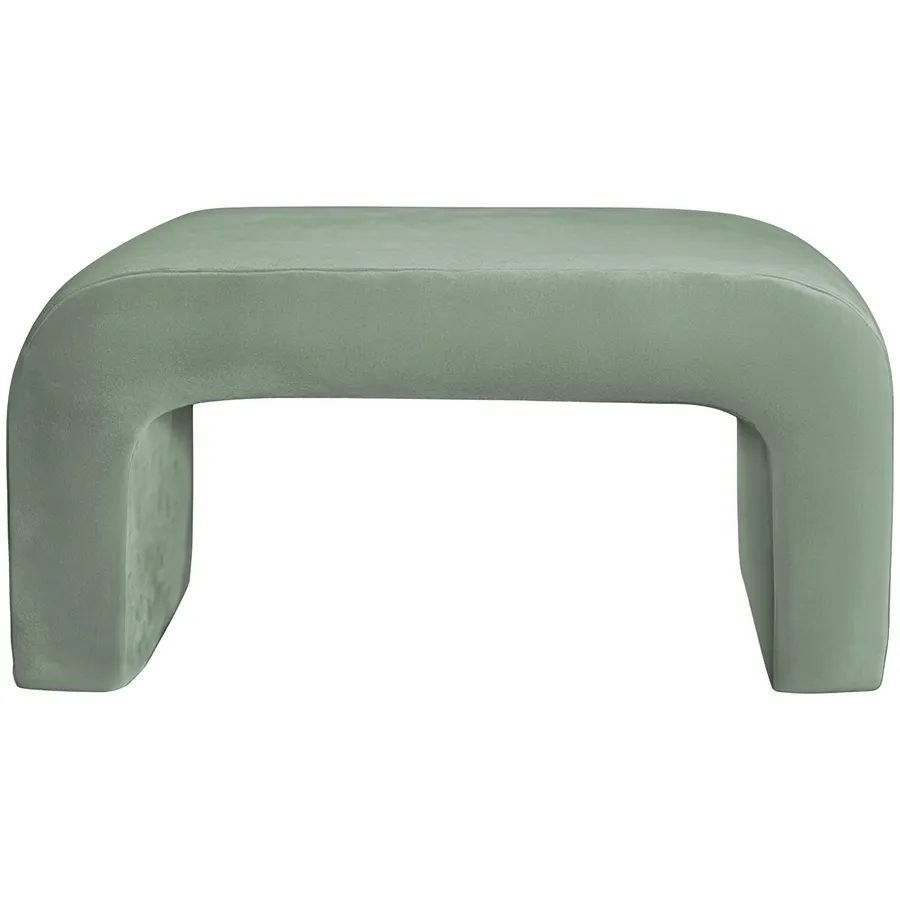 Пуфик "Боу" макс | шалфей бархат - Фото миниатюра 1