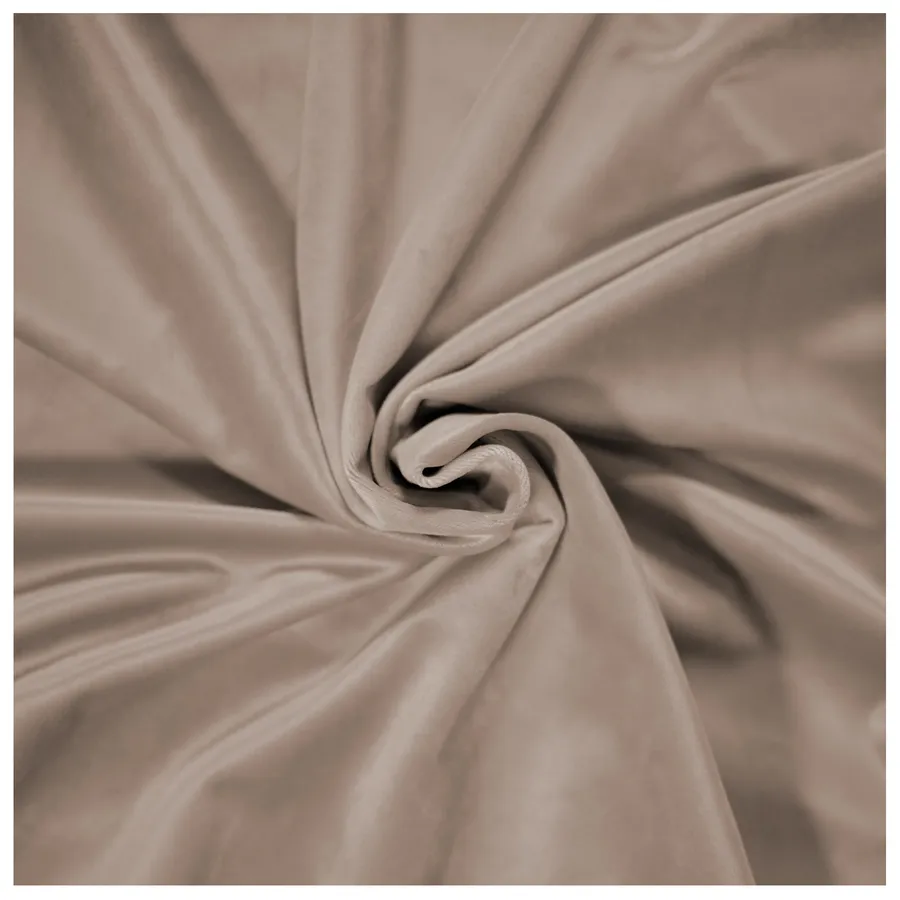 Скатерть бархатная "Бета" капучино круглая - Фото миниатюра 2