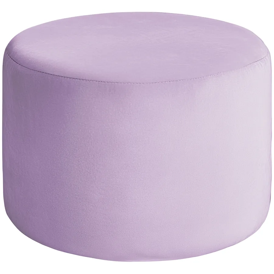 Чехол пуфик "Фуфик" миди сиреневая дымка бархат - Фото миниатюра 1