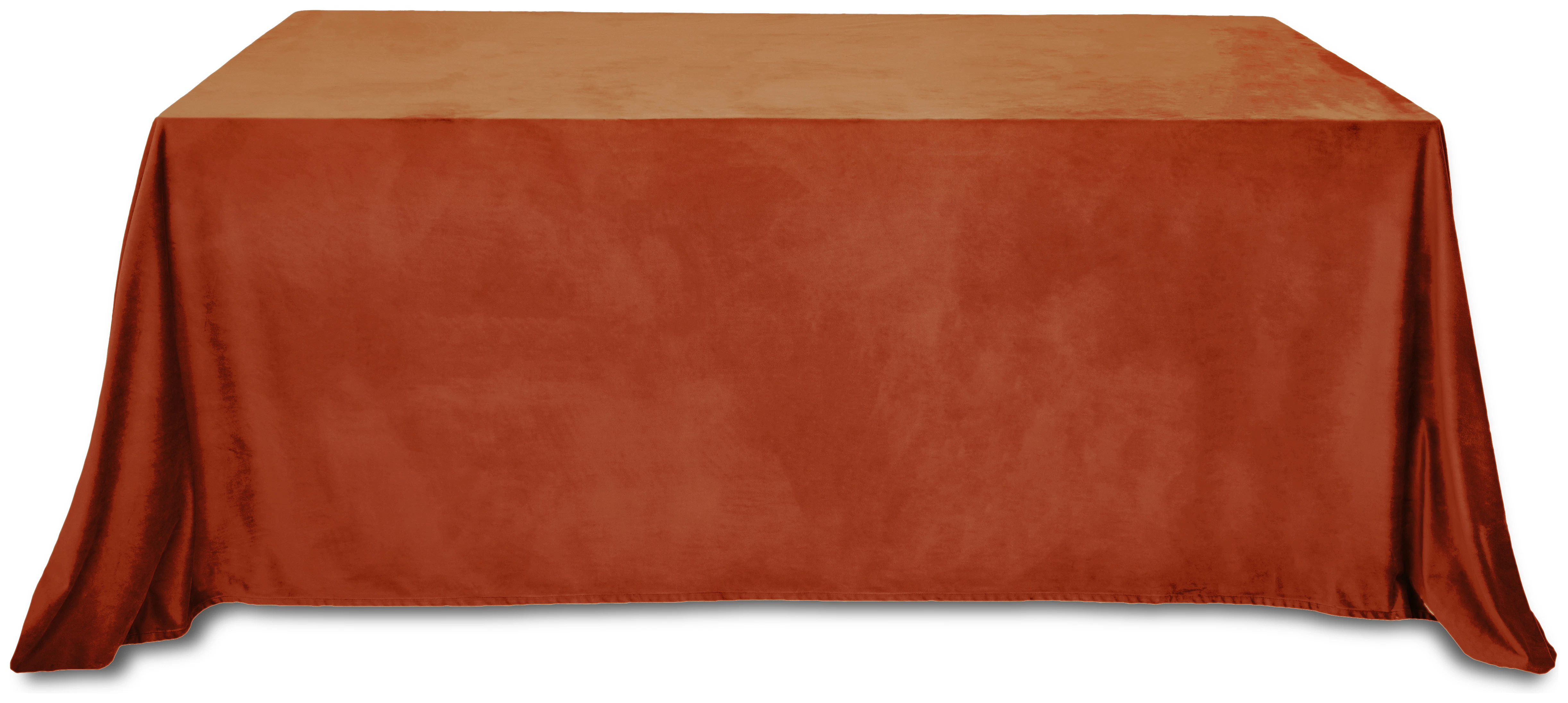 Скатерть бархатная "Бета" янтарная прямоугольная