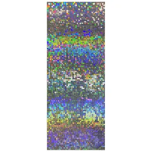 Задник "Октант" серебряный радужный