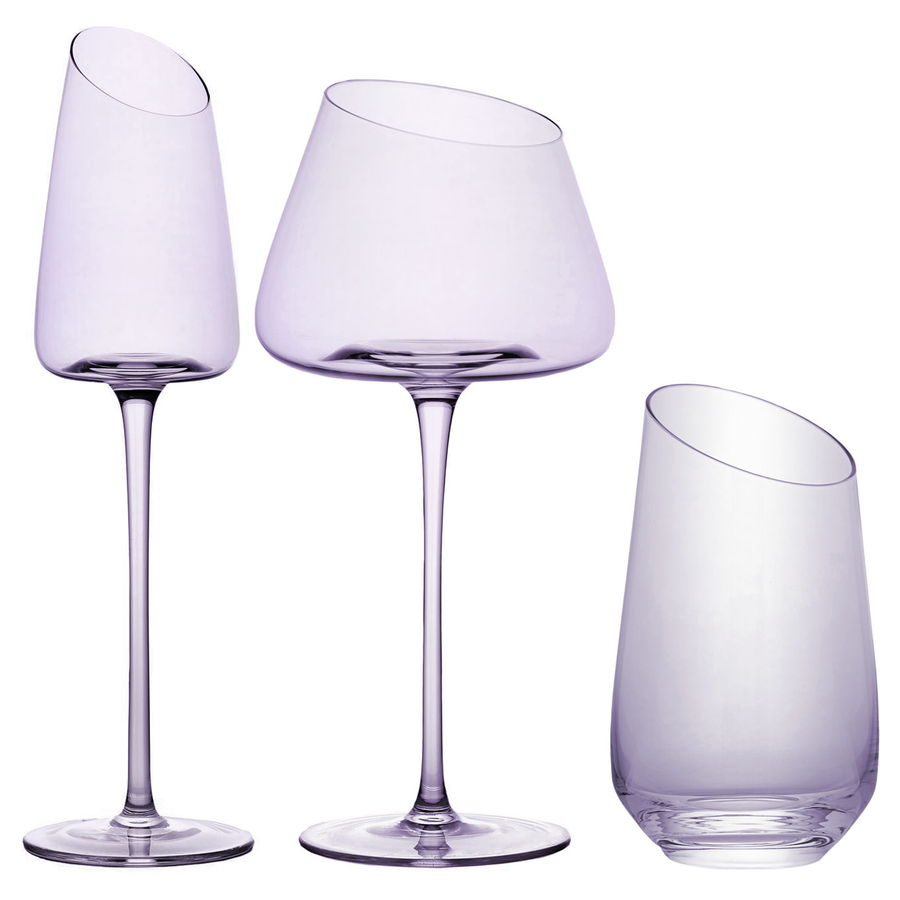 Набор бокалов "Роулинг" сиреневых - Фото миниатюра 1