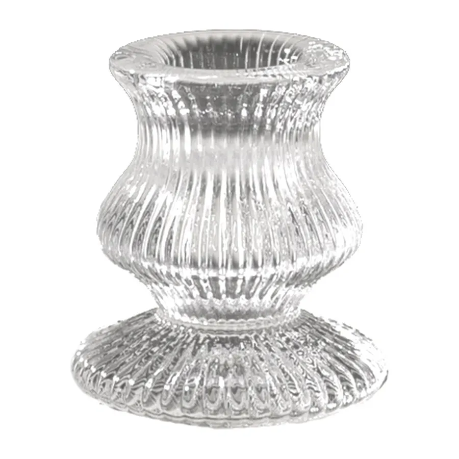 Подсвечник "Драко" стеклянный прозрачный - Фото основное 1