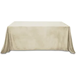 Скатерть бархатная "Бета" латте прямоугольная