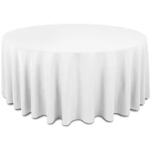 Скатерть "Альфа" снежная круглая