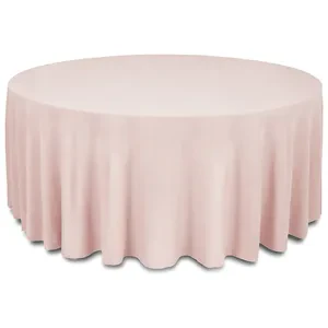 Скатерть канвас "Гамма" пудровая круглая - Фото 1