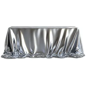 Скатерть "Юми" серебряная металлик прямоугольная