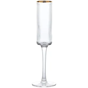 Бокал "Бронте" с золотым кантом под шампанское