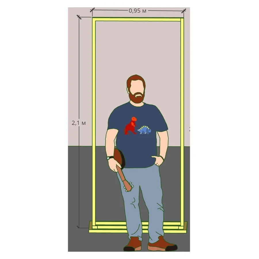 Арка "Лира 210" золотая - Фото миниатюра 3